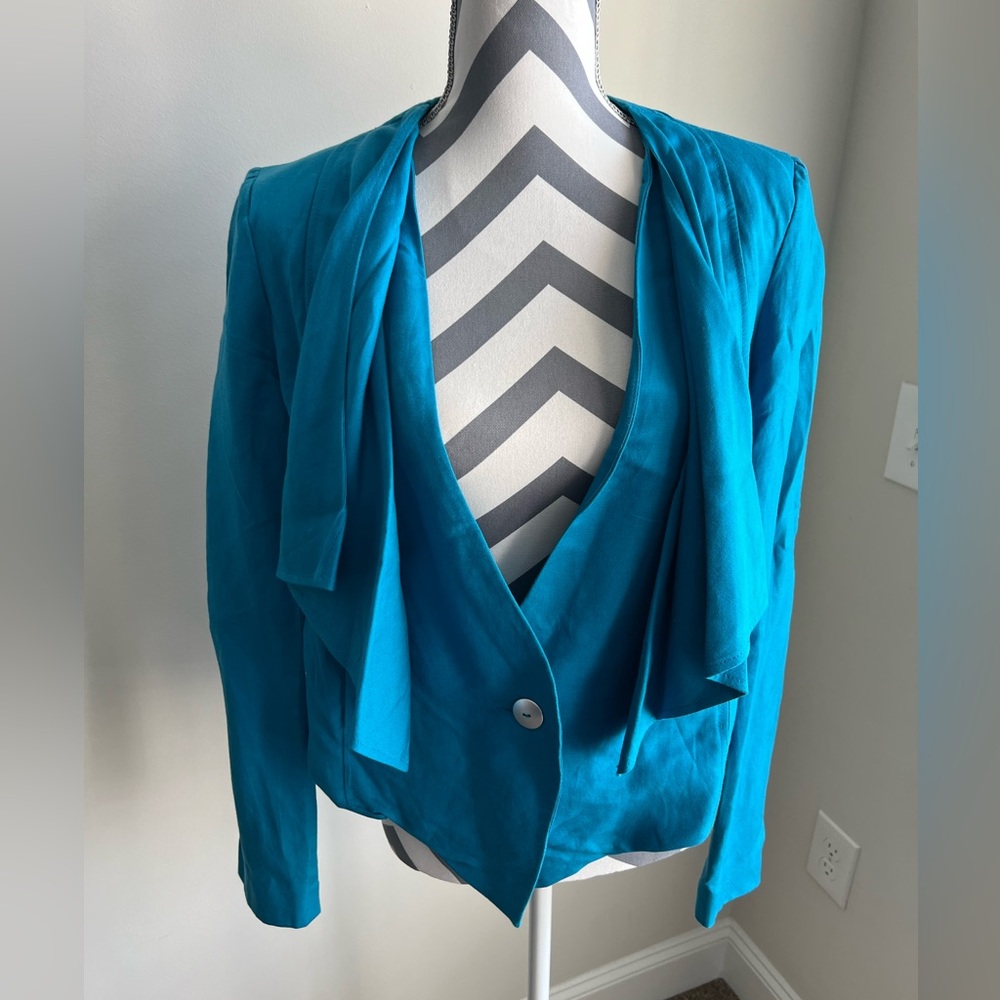 Karen Kane Blazer - Turquoise - Size Large